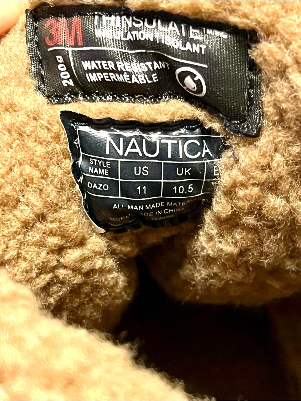 Nautica Men’s Brown Leather Water Resistant Lace Up Duck Boots-Size 11 - Picture 10 of 10